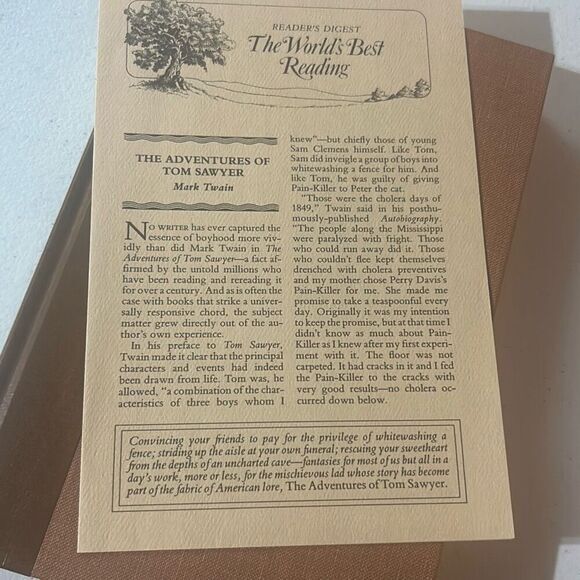 The Adventures of Tom‎ Sawyer" by Mark Twain hardback book readers digest - Picture 6 of 6